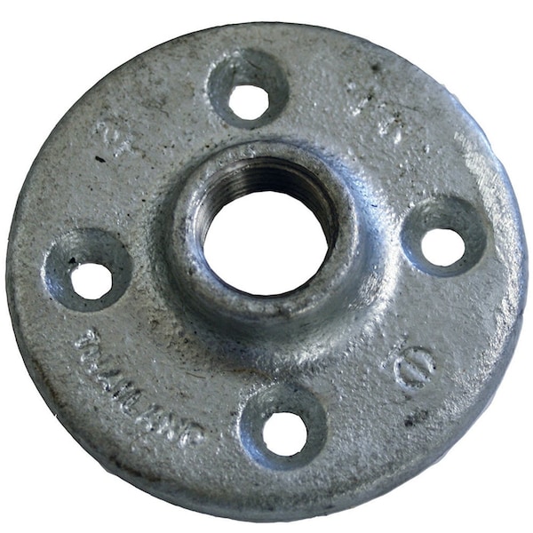 1-1/4in. Galvanized Iron Floor Flange